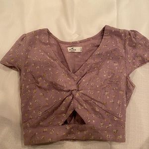 Purple crop top